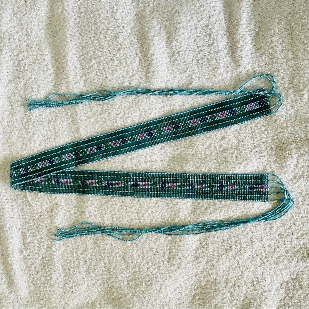 BELT beadwork bling!  NWOT
